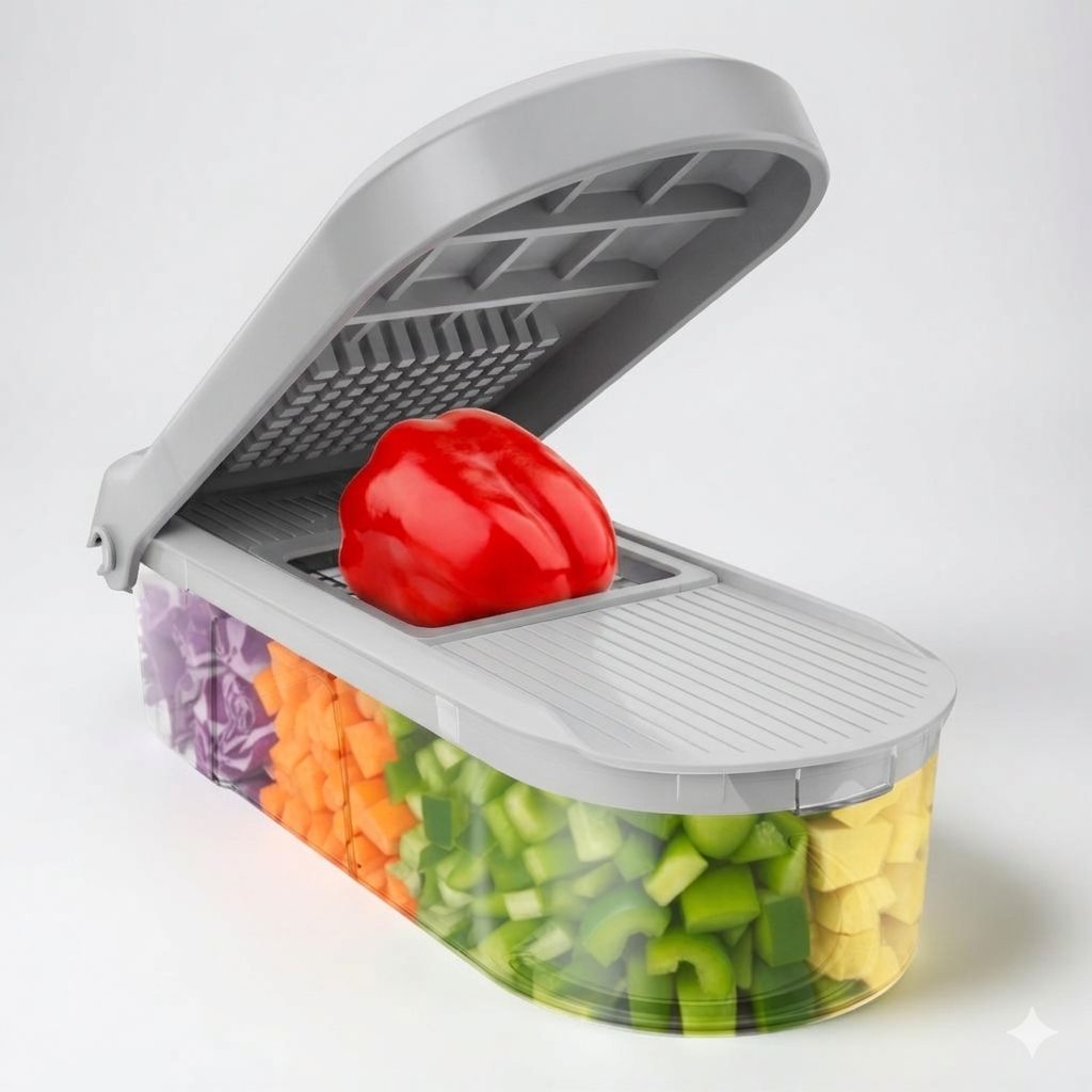 Manual Vegetable Chopper Food Prep Set