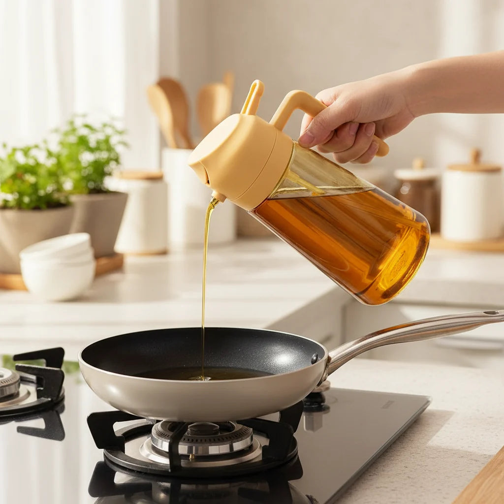 Glass Olive Oil Dispenser Sprayer Bottle