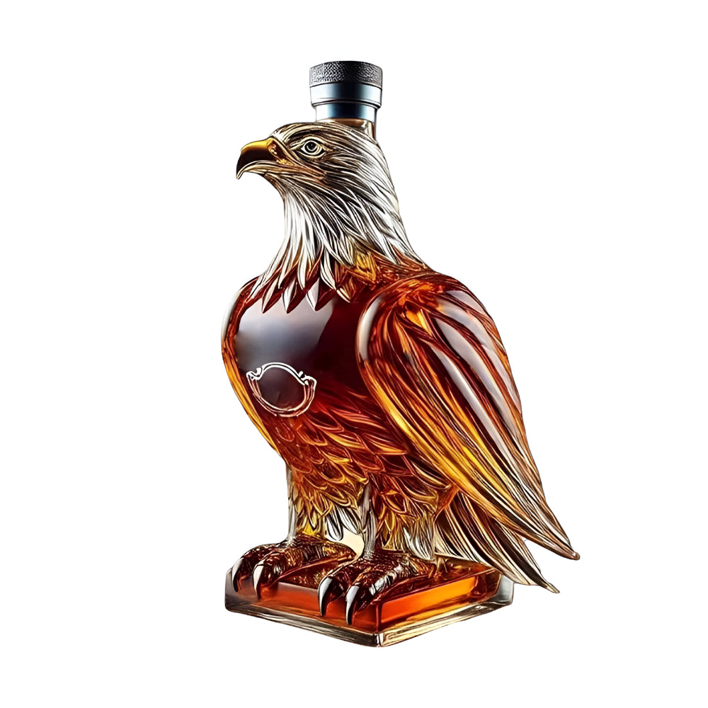 Eagle Glass Whiskey Decanter Display