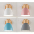 Wood & Iron Macaron Wall Sconce