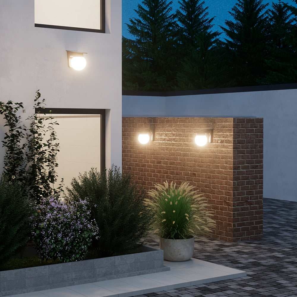 Solar Globe LED Outdoor Wall Light