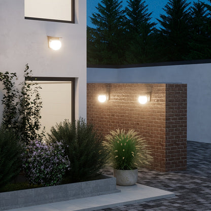 Solar Globe LED Outdoor Wall Light