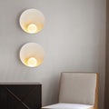 Round Resin & Iron Wall Sconce