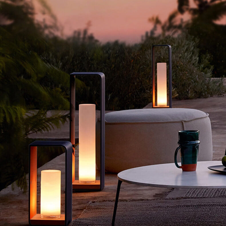 Modern Square Solar Outdoor LED Light