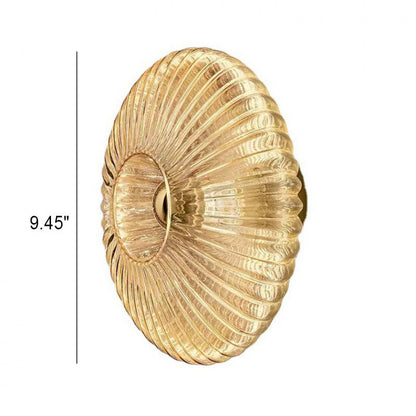 Vintage Striped Disc Wall Sconce