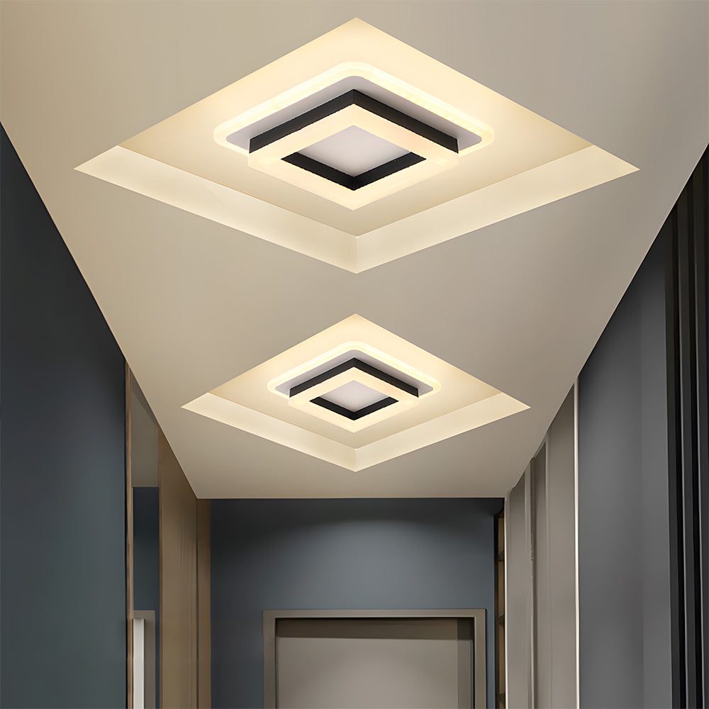 Square LED Flush Ceiling Light