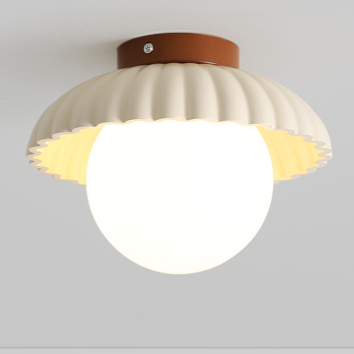 Iron & Glass Hallway Ceiling Light