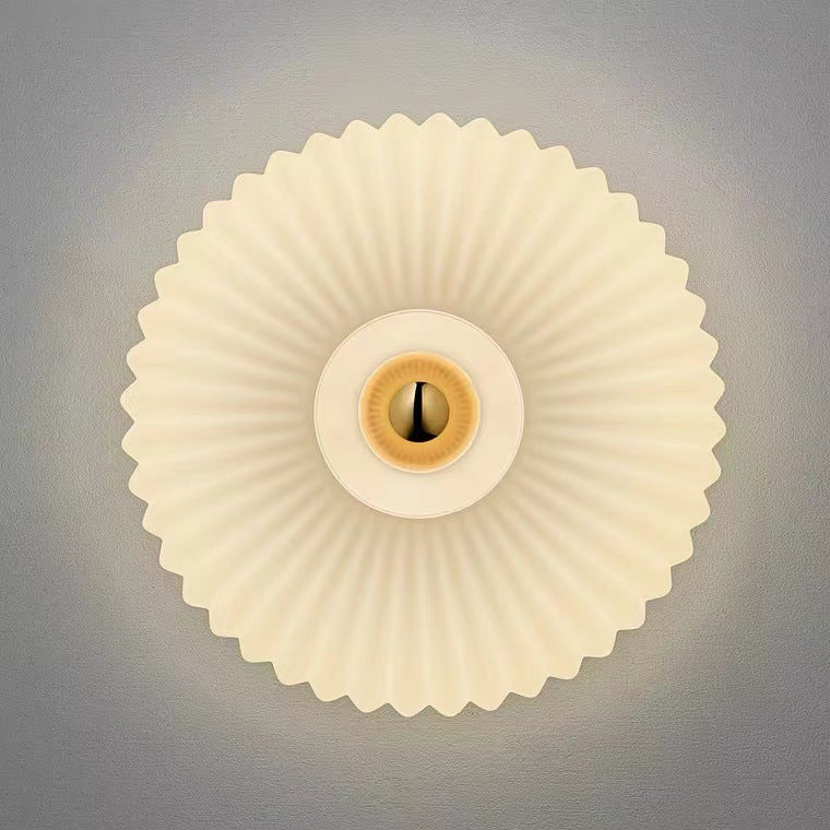 Vintage Striped Disc Wall Sconce