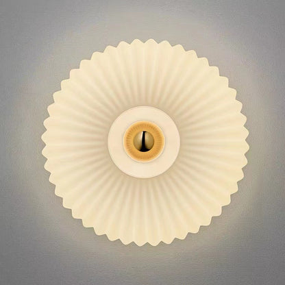 Vintage Striped Disc Wall Sconce