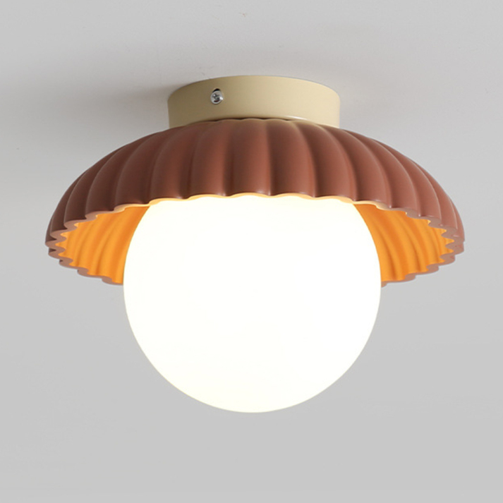 Iron & Glass Hallway Ceiling Light