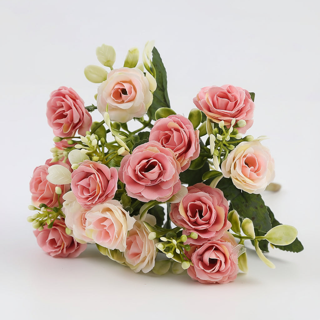 Artificial Hanging Rose Flower Basket