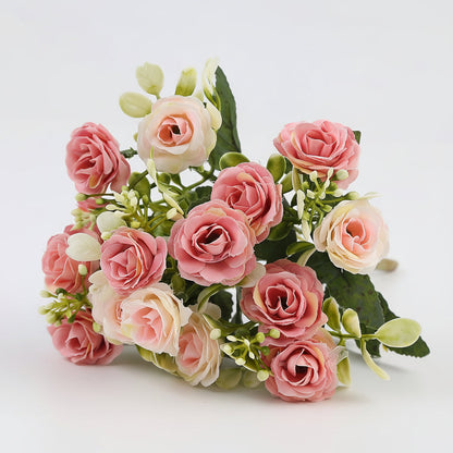 Artificial Hanging Rose Flower Basket