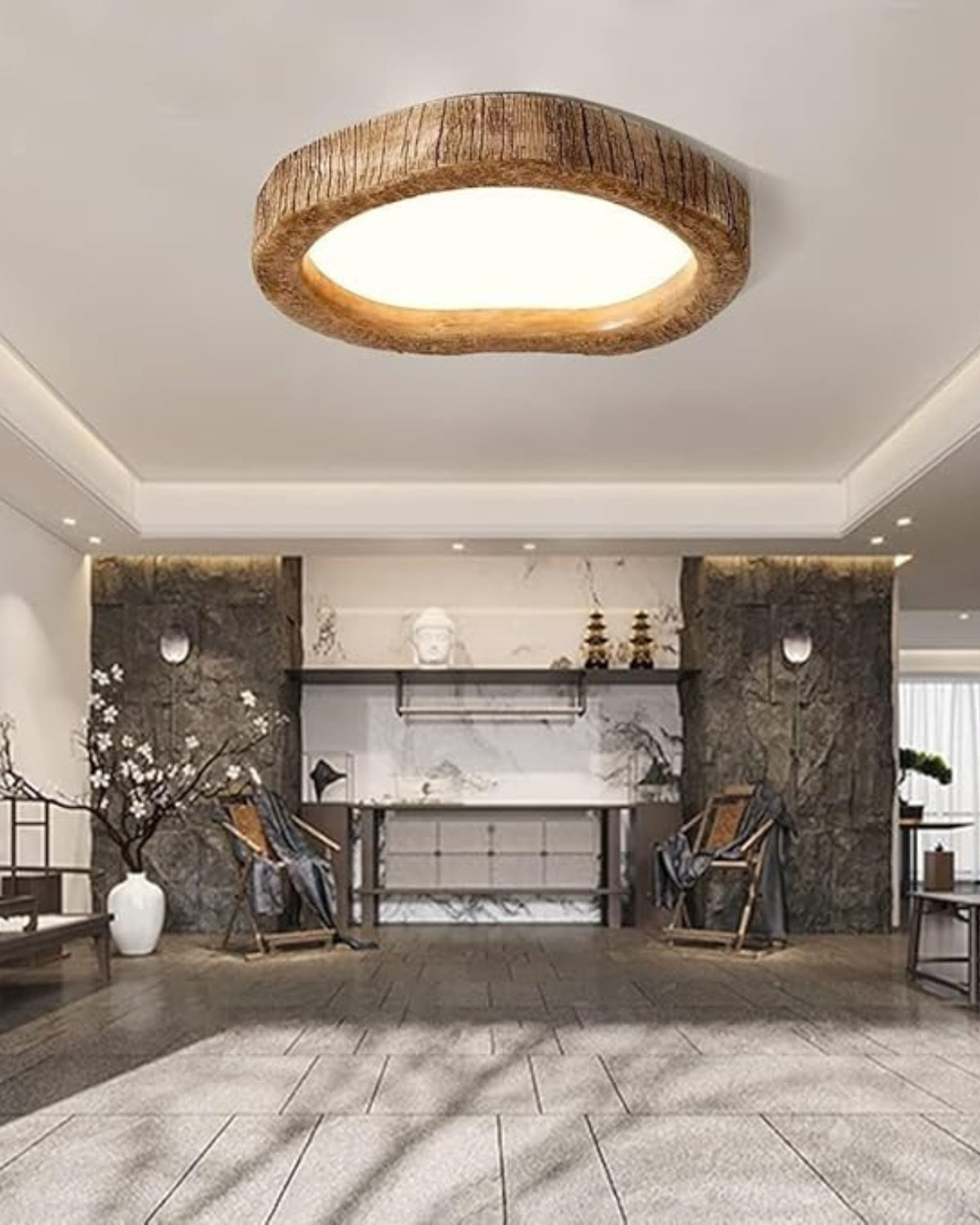 Le Halo Bois Wood LED Ceiling Light