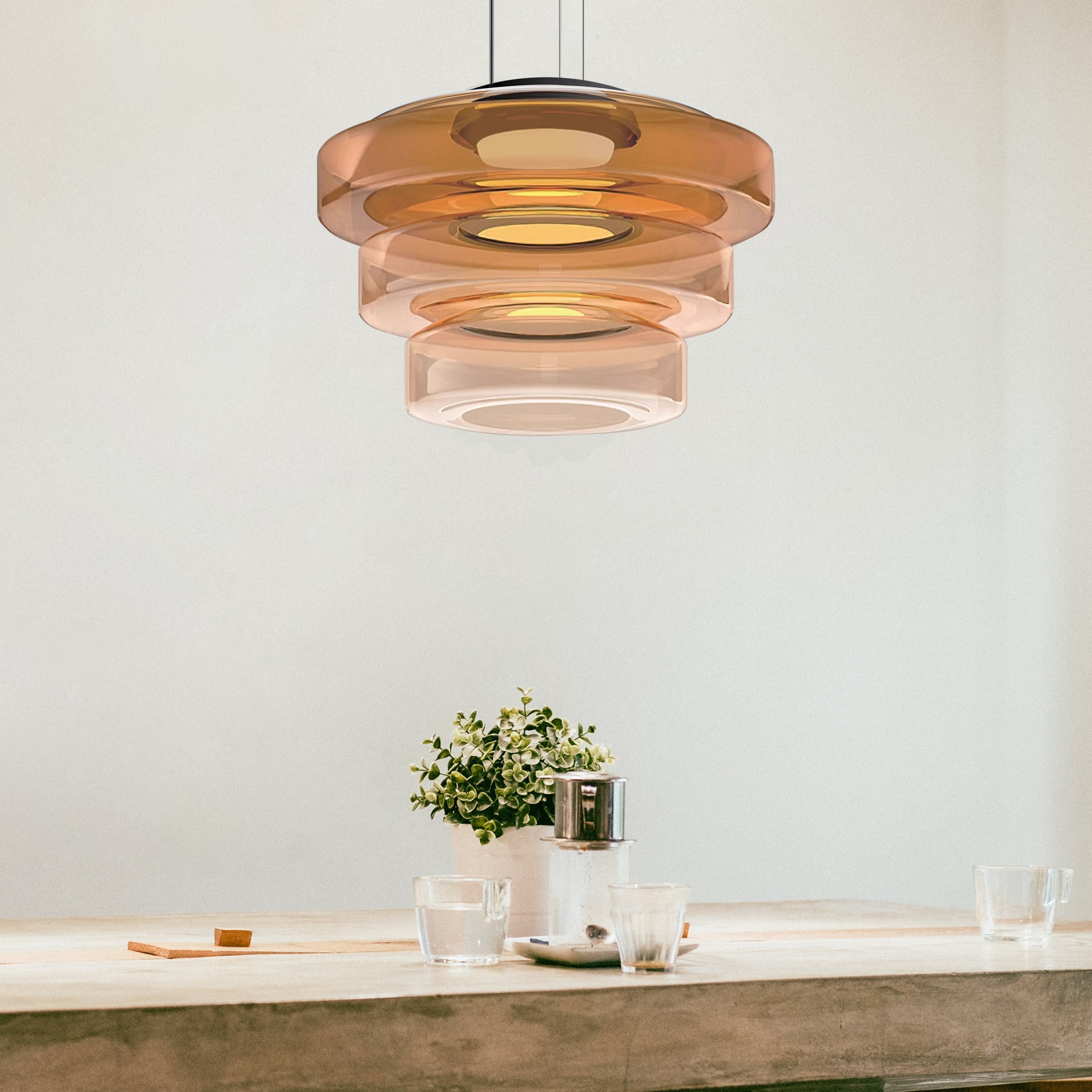 Bauhaus Glass Pendant Lamp