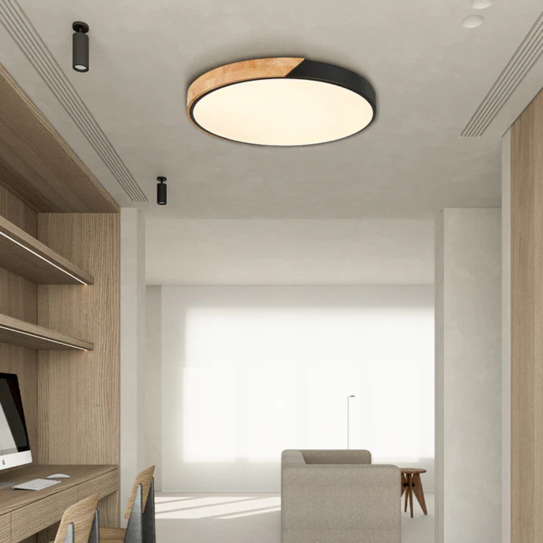 Nordic Wooden LED Ceiling Light