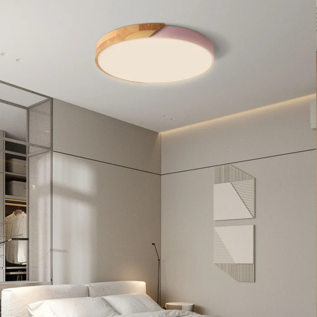 Nordic Wooden LED Ceiling Light