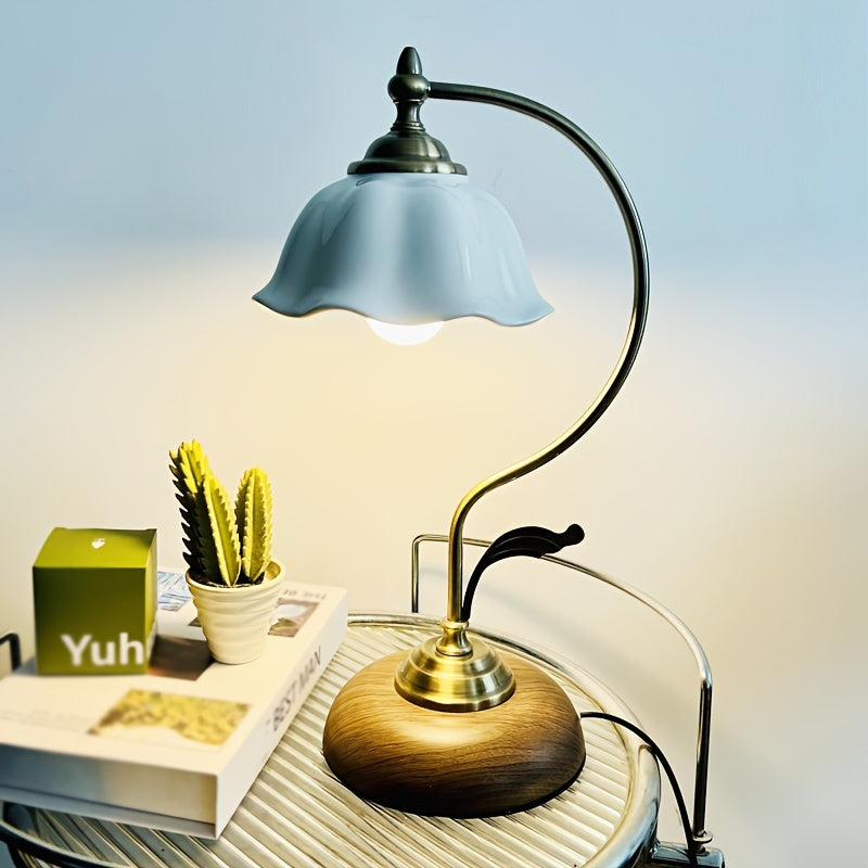 Antique Brass Goose Neck Lamp