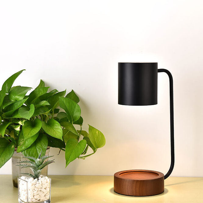 Japanese Wooden Candle Warmer Lamp
