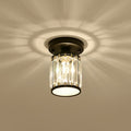 Crystal Foyer Semi Flush Ceiling Light