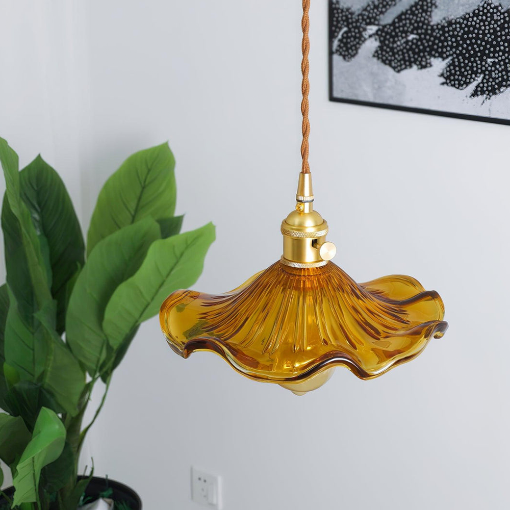 Flower Glass LED Pendant Light