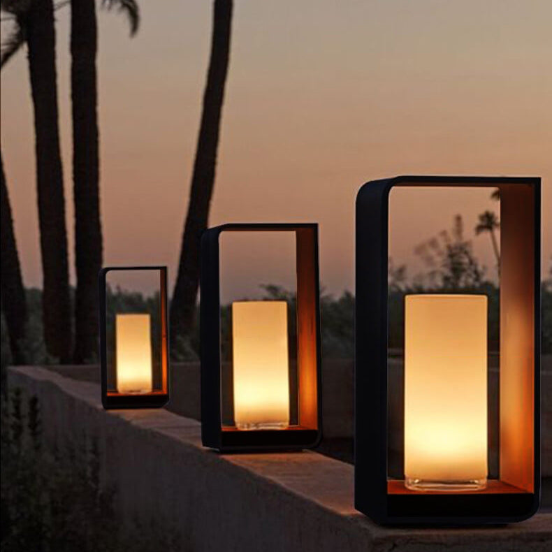 Modern Square Solar Outdoor LED Light