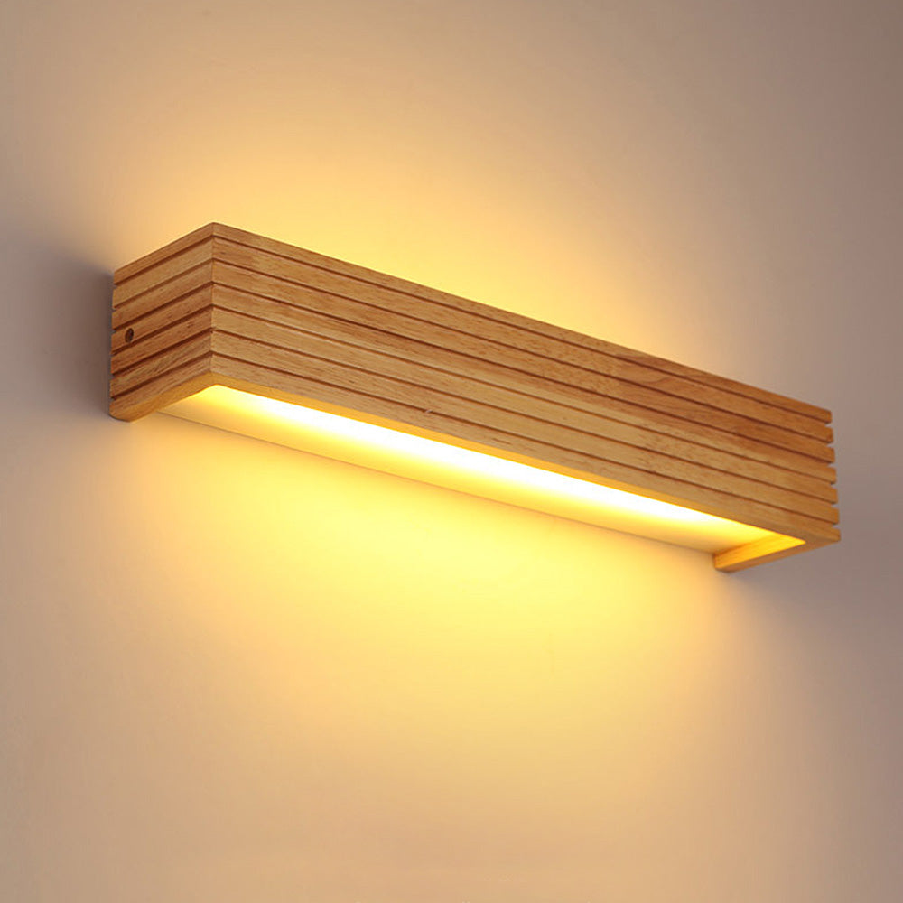 Wooden Minimalist LED Wall Lamp
