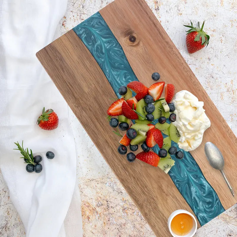 Resin River Acacia Charcuterie Board