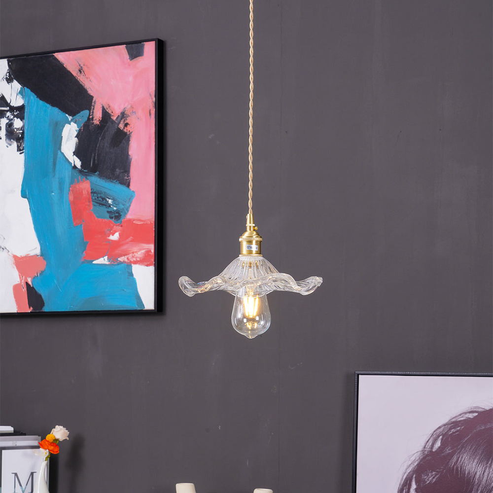 Flower Glass LED Pendant Light
