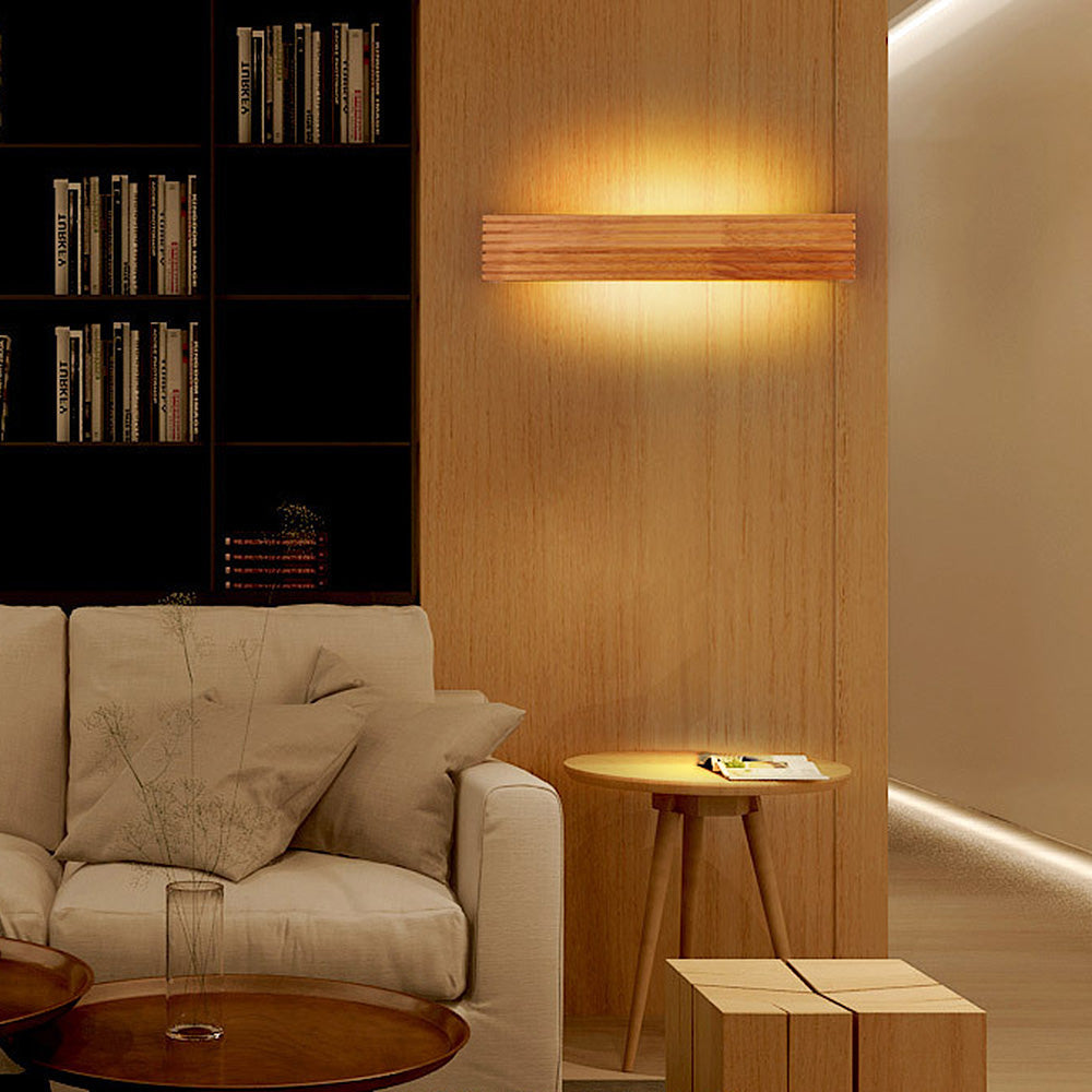 Wooden Minimalist LED Wall Lamp