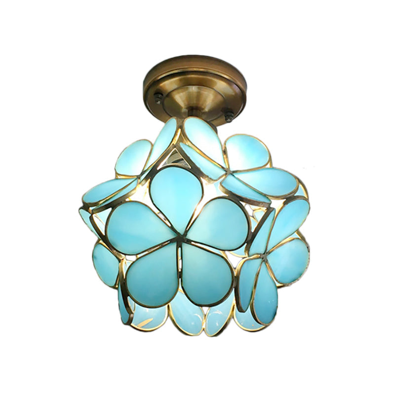 Retro Flower Flush Ceiling Light