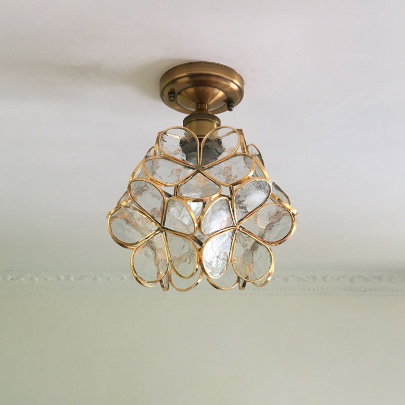Retro Flower Flush Ceiling Light