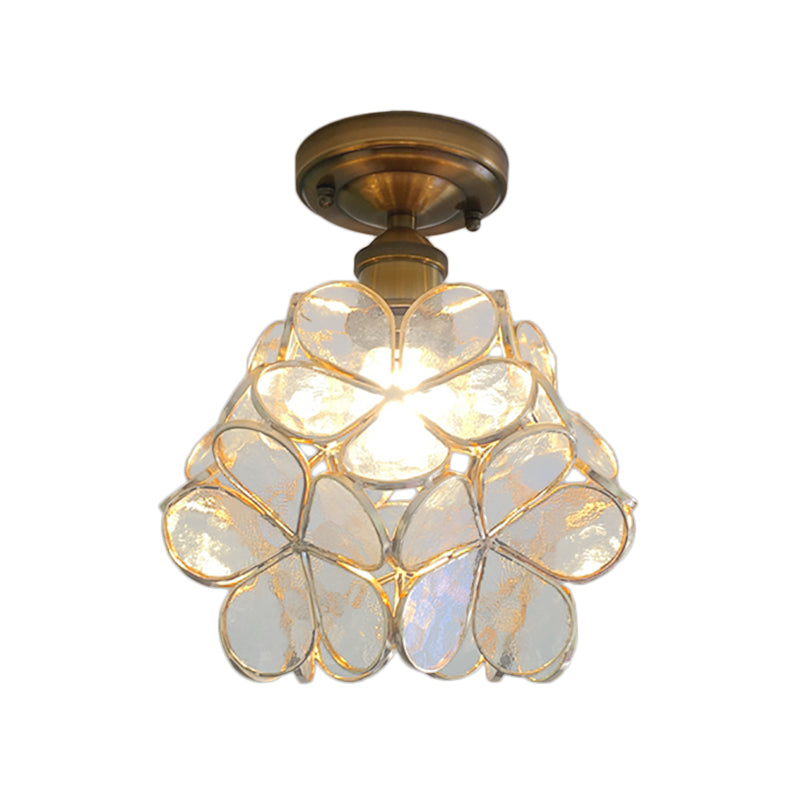 Retro Flower Flush Ceiling Light