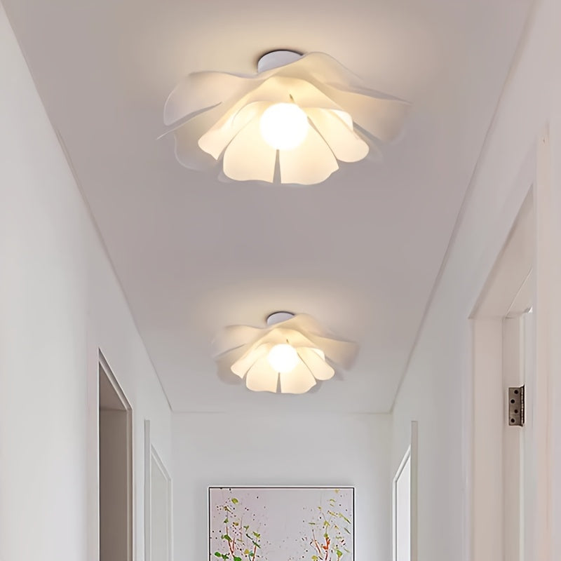 Rose Petal Semi Flush Ceiling Light