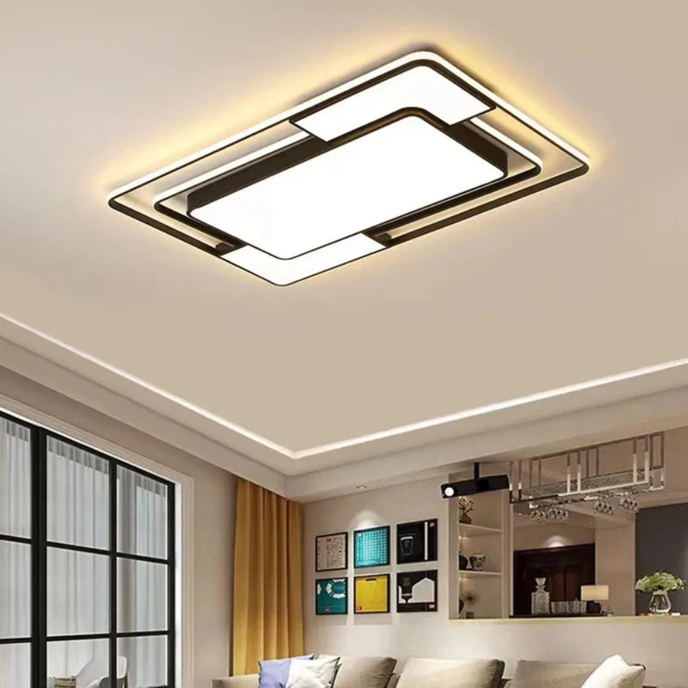 Remote Dimmable Geometric Ceiling Light