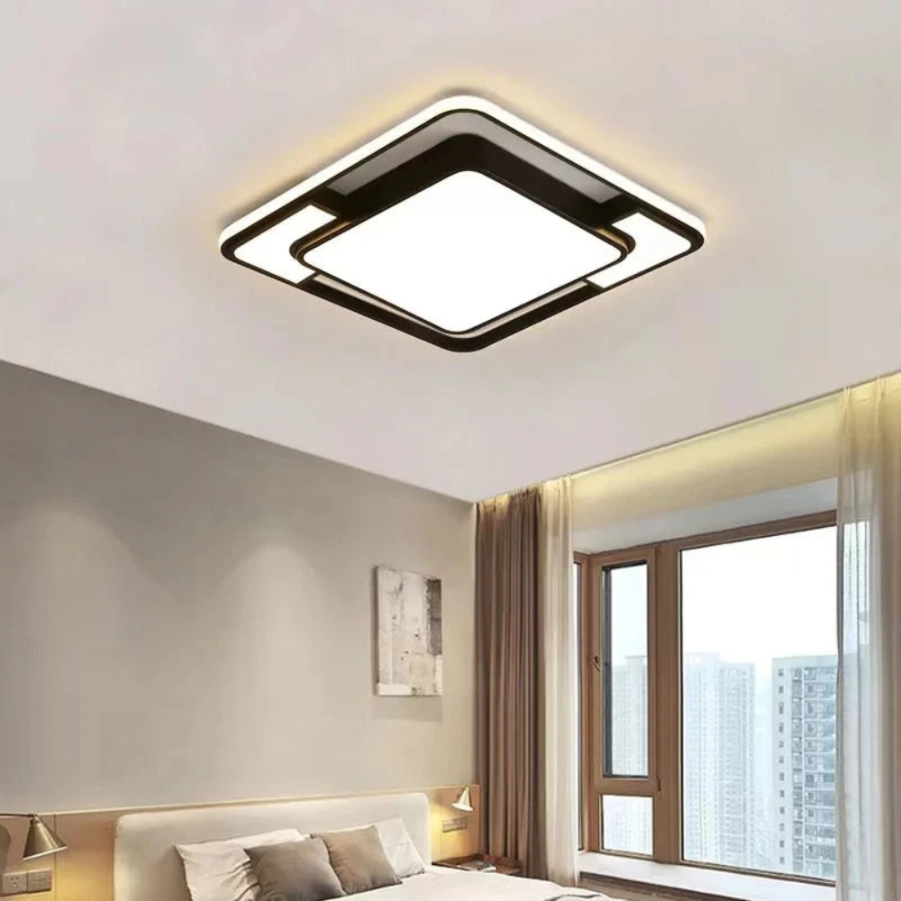 Remote Dimmable Geometric Ceiling Light