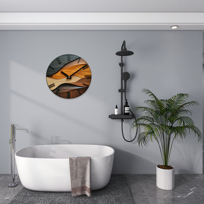 Artistic Wood Grain Wall Clock