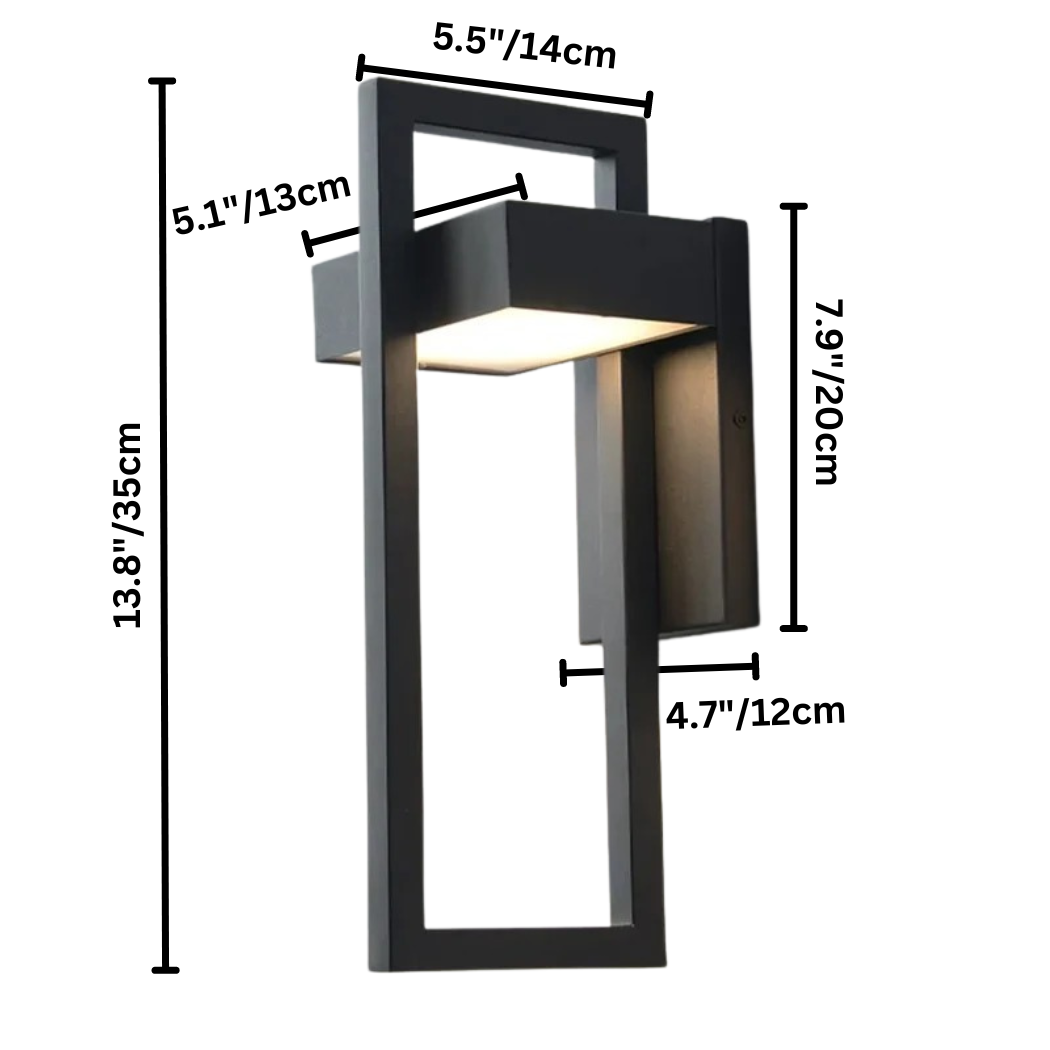 Scandinavian Aluminium Outdoor Wall Light