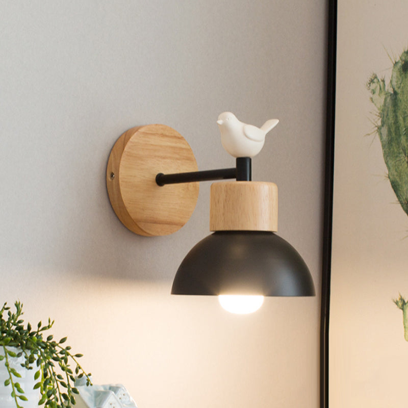 Wooden Bird LED Wall Sconce