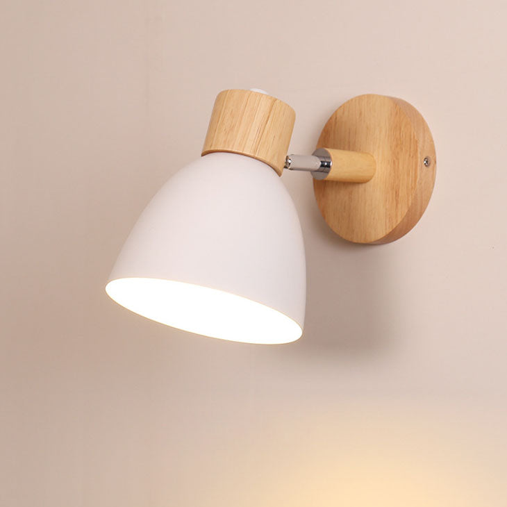 Wood & Iron Macaron Wall Sconce