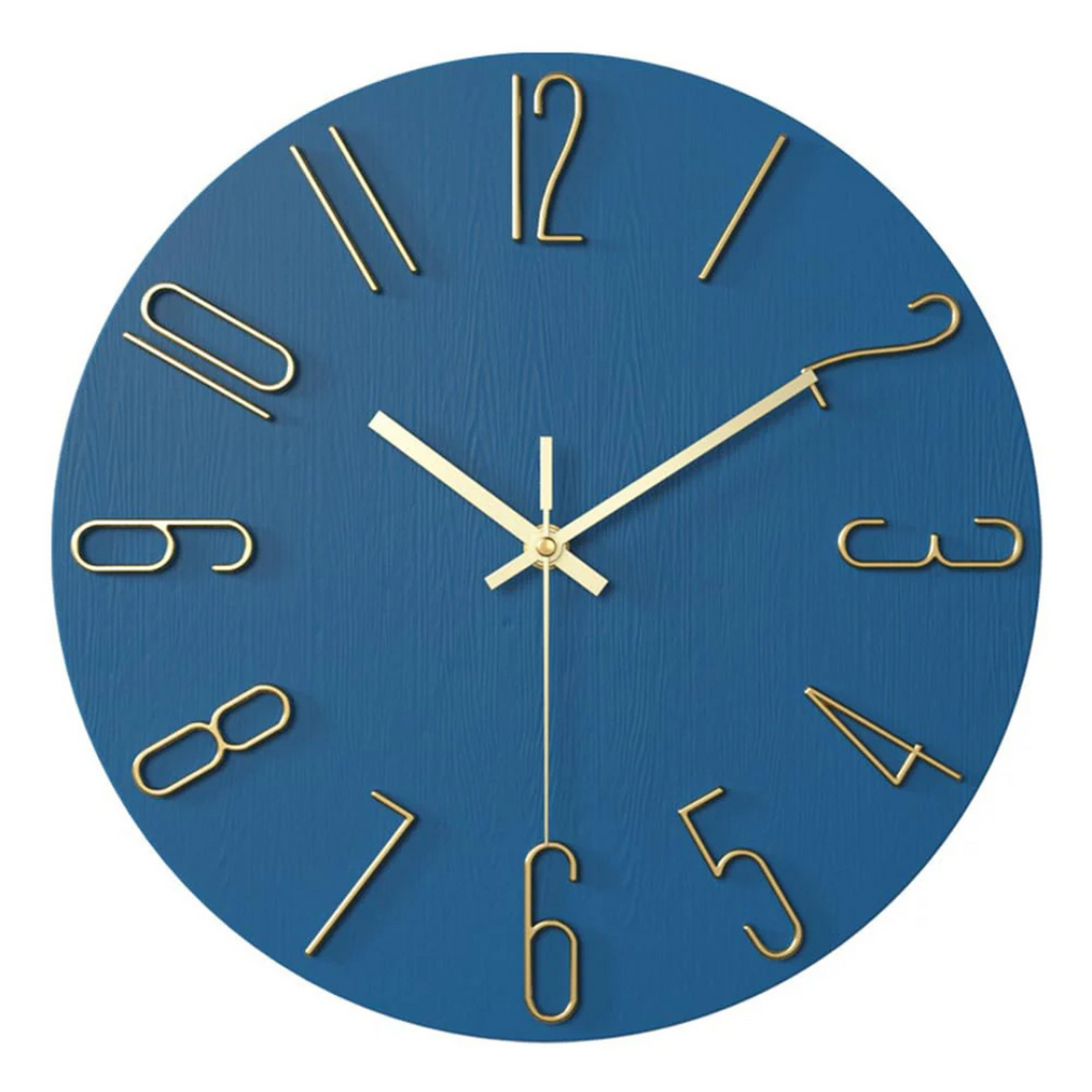 Noble Minimalist Gold Wall Clock