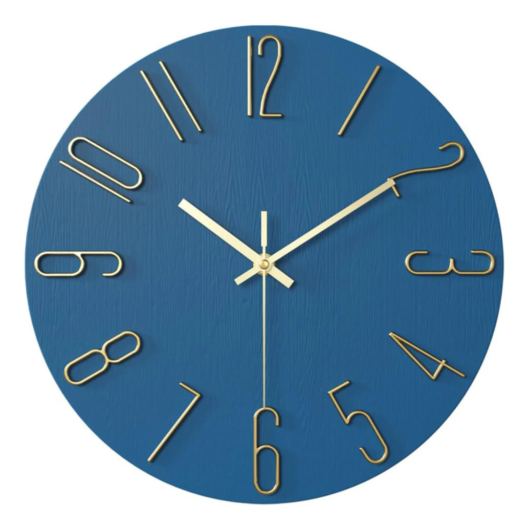 Noble Minimalist Gold Wall Clock