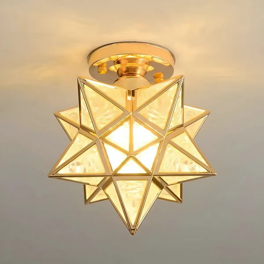 Xelio Geometric Star Ceiling Lamp
