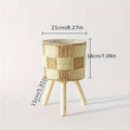 Bohemian Rattan Woven Plant Stand