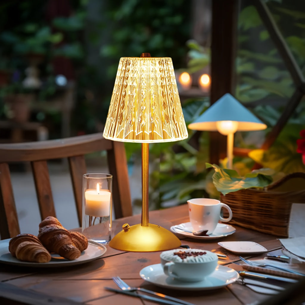 Crystal Touch Rechargeable Table Lamp