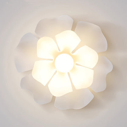 Petal Flower Semi Flush Ceiling Light