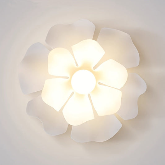 Petal Flower Semi Flush Ceiling Light