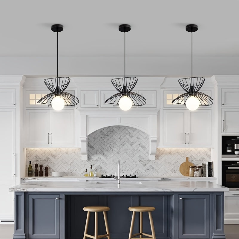 Retro Adjustable Black Pendant Light