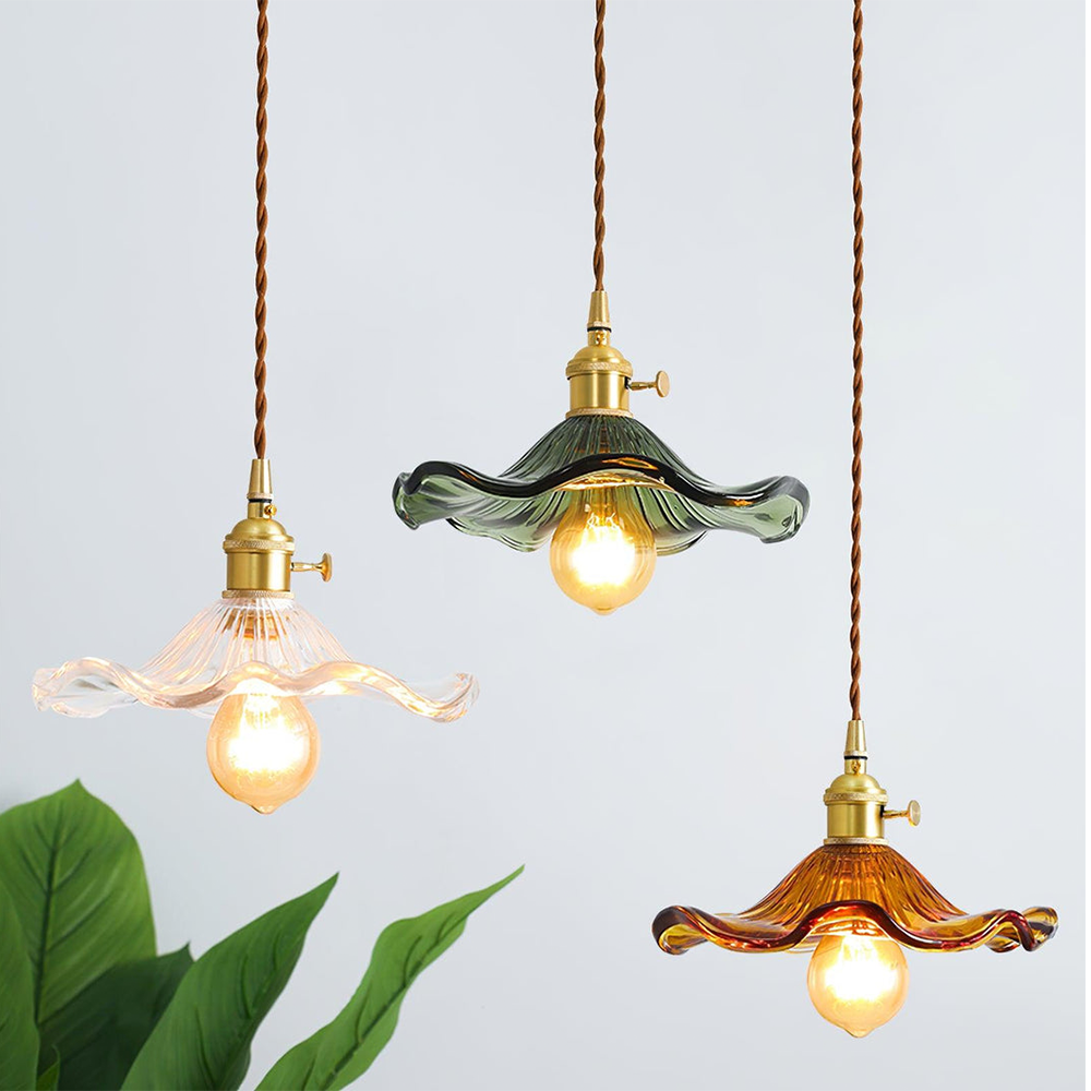 Flower Glass LED Pendant Light