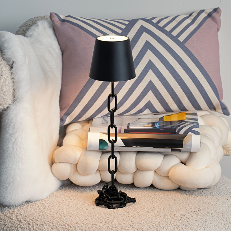 Chain-Link Rechargeable Table Lamp