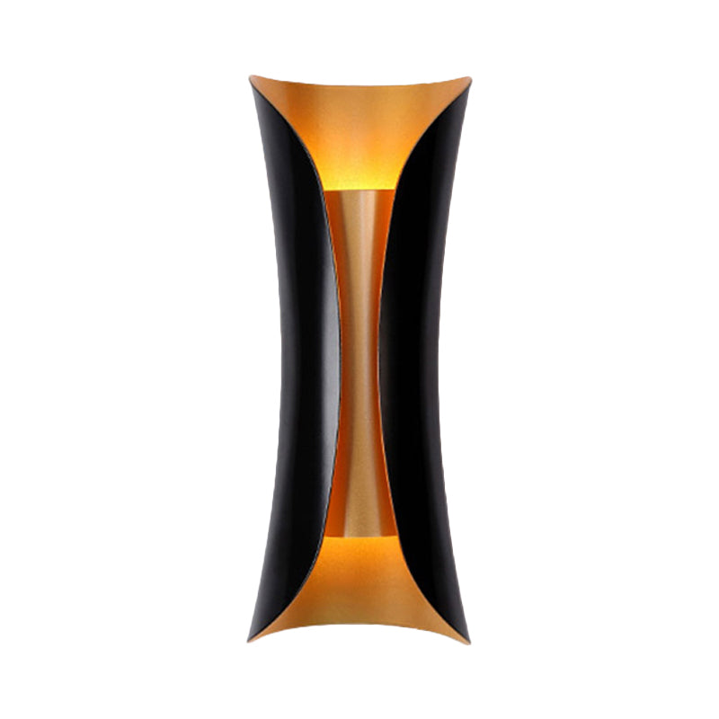 Curl Black Metal Wall Sconce